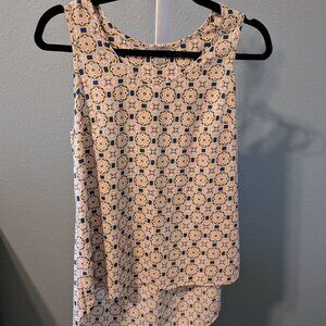 Halogen Scoop Neck Woven Tan